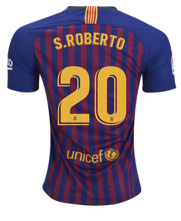 Soccer Jersey Club Sergi Roberto FC Barcelona 18/19 Home Jersey