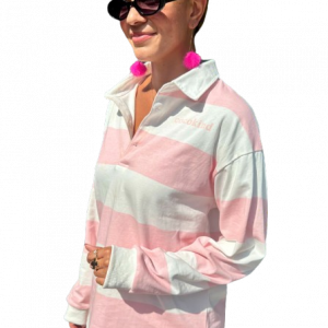 Cocokind club kind pink polo
