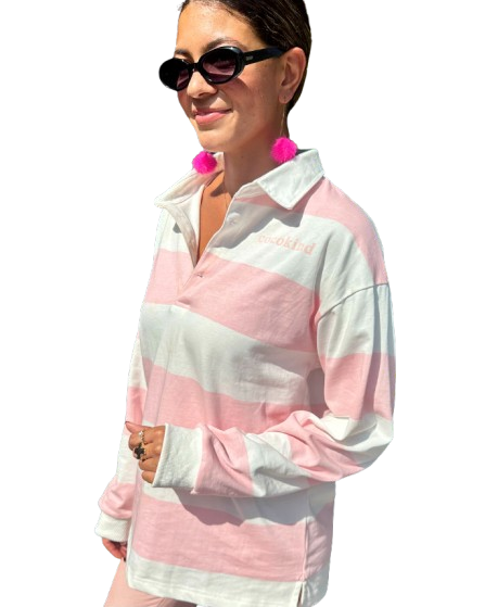 Cocokind club kind pink polo