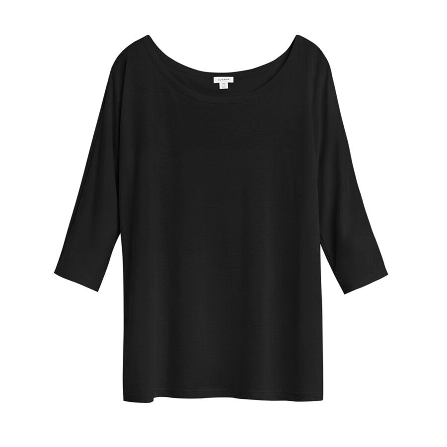 Cuyana Pima Drape-Back Top