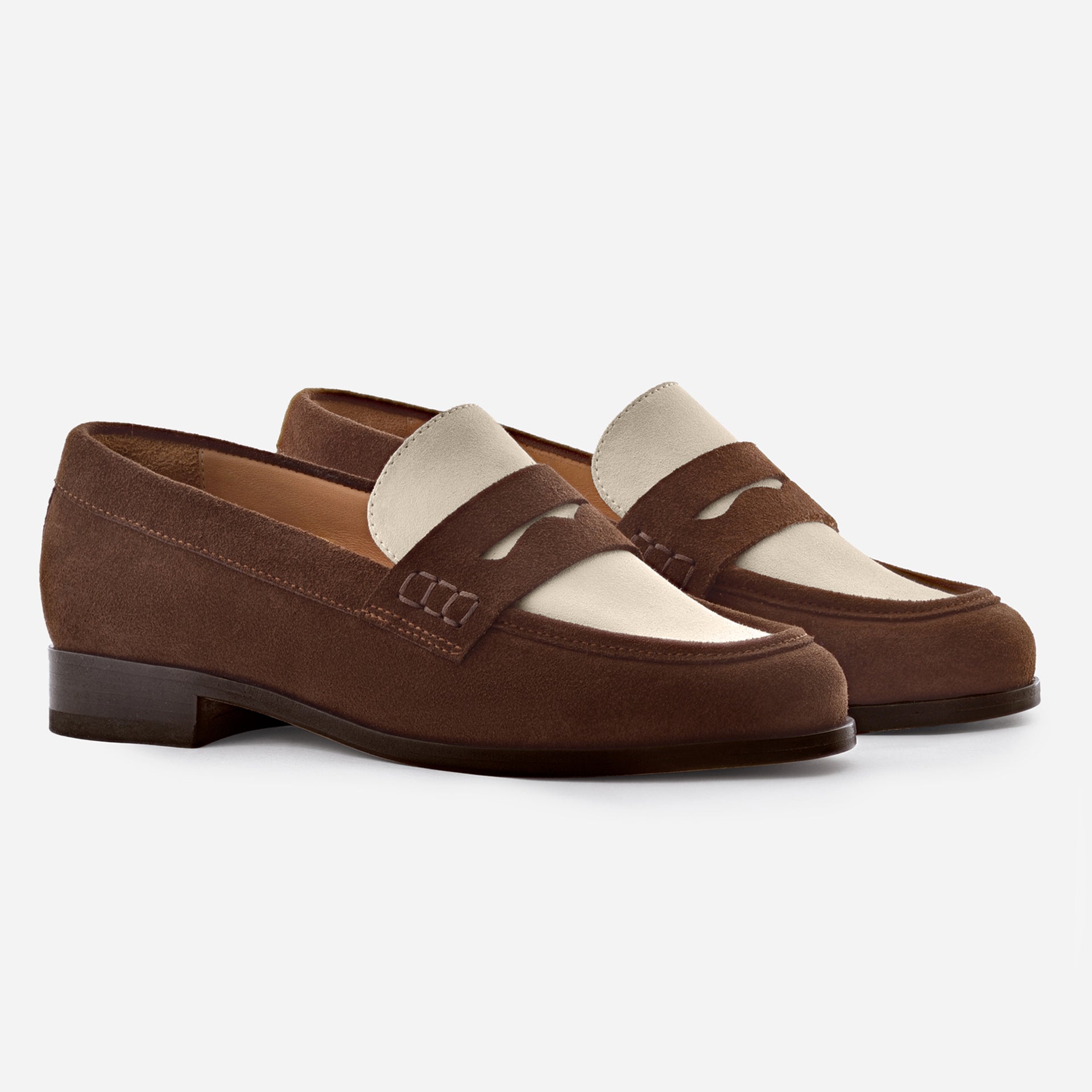Beckettsimonon Camille Penny Loafers - Water Repellent Suede - Women's