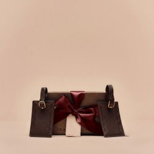 Leatherology Luggage Tag Duo Gift Set Umber