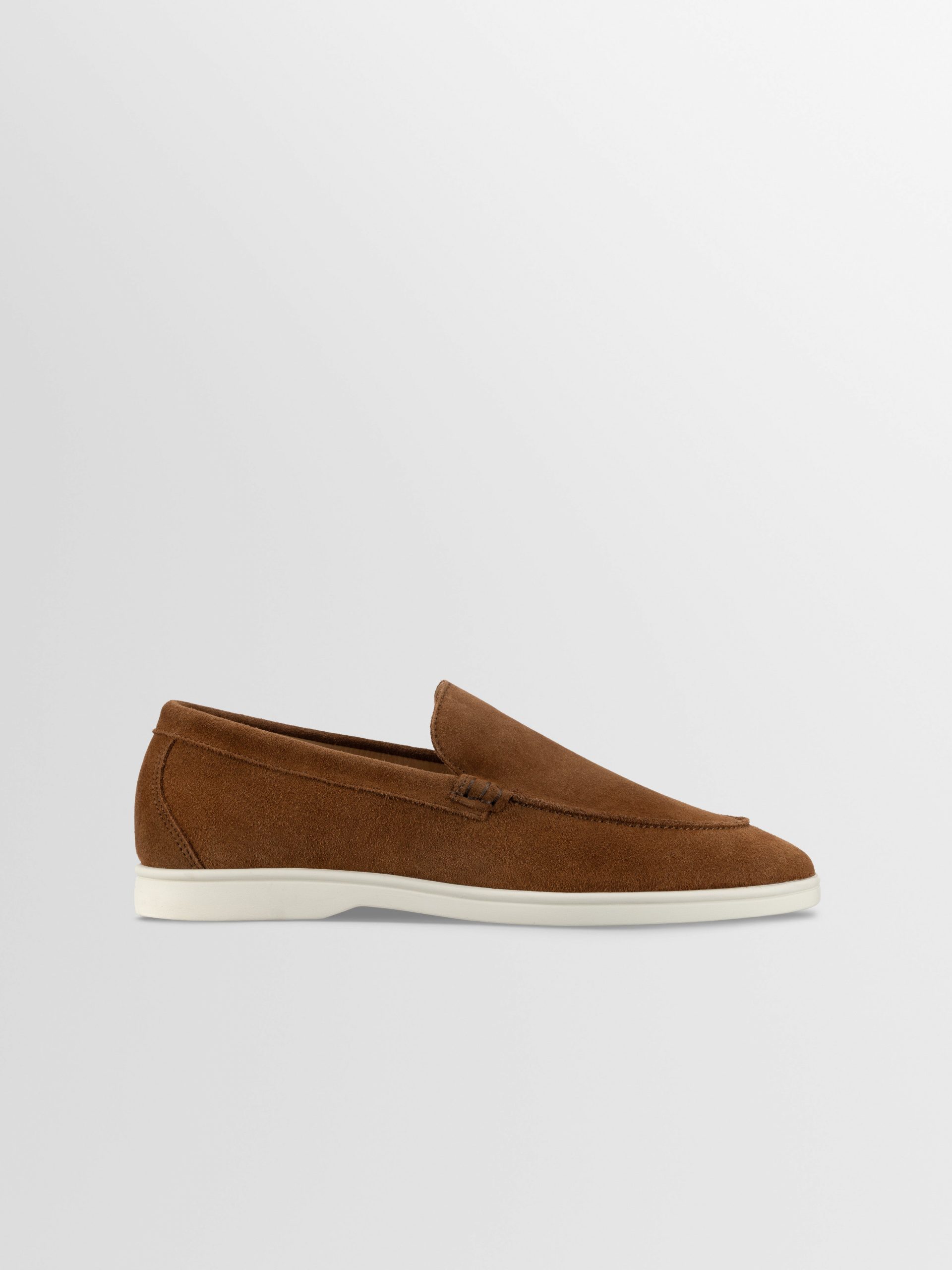 Koio Catania Suede Loafer in Cognac