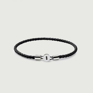 Olivercabell Gordon Leather Bracelet | Silver