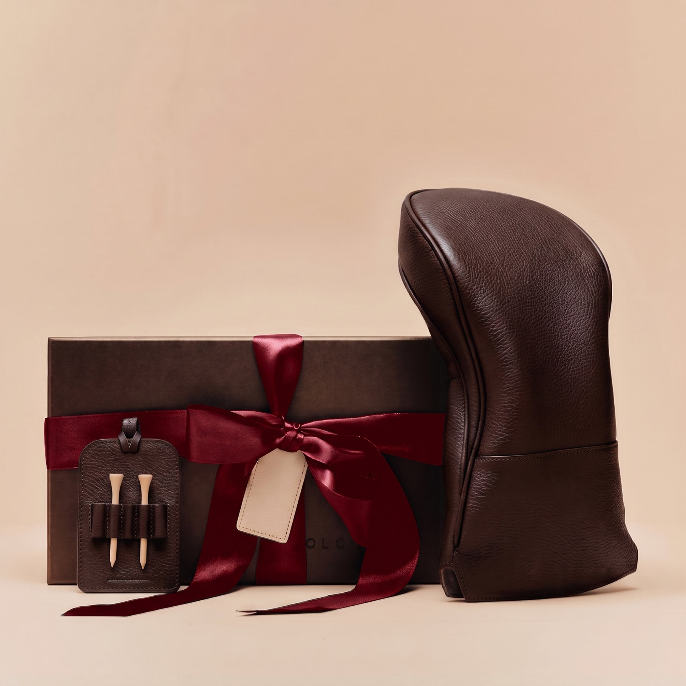 Leatherology Golf Essentials Gift Set Umber