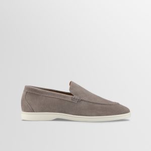 Koio Catania Suede Loafer in Taupe