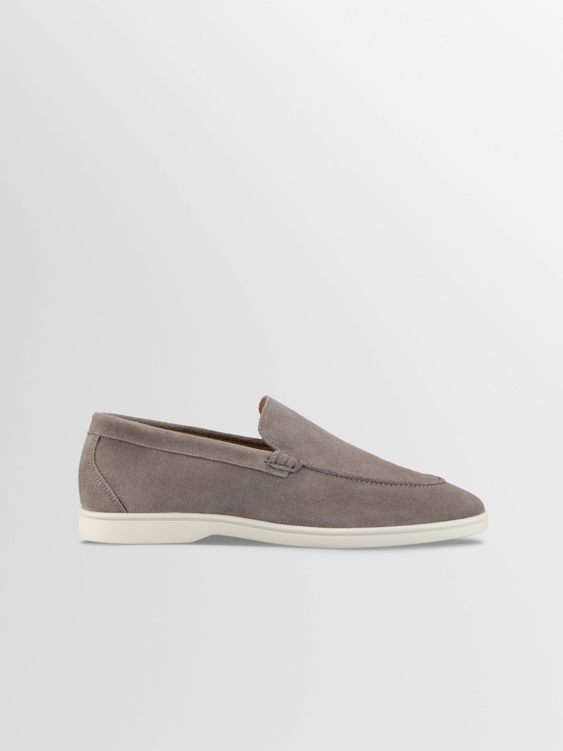 Koio Catania Suede Loafer in Taupe
