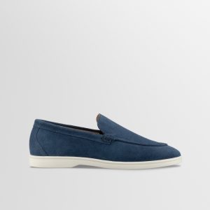 Koio Catania Suede Loafer in Blue