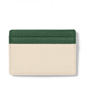 Leatherology Slim Card Case Sand/Fairway Green