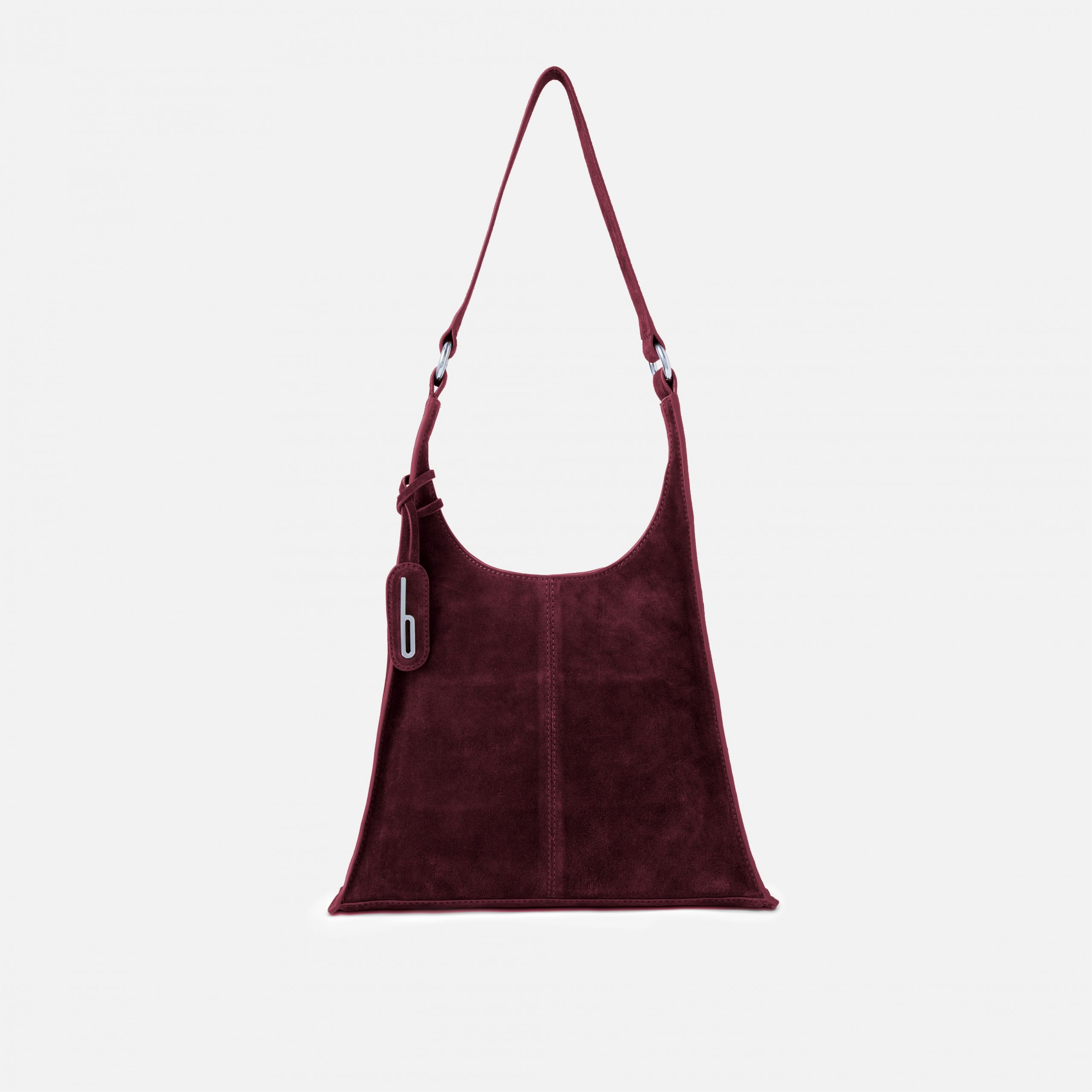 Behno WINNIE SOFT SHOULDER BAG SUEDE BURGUNDY