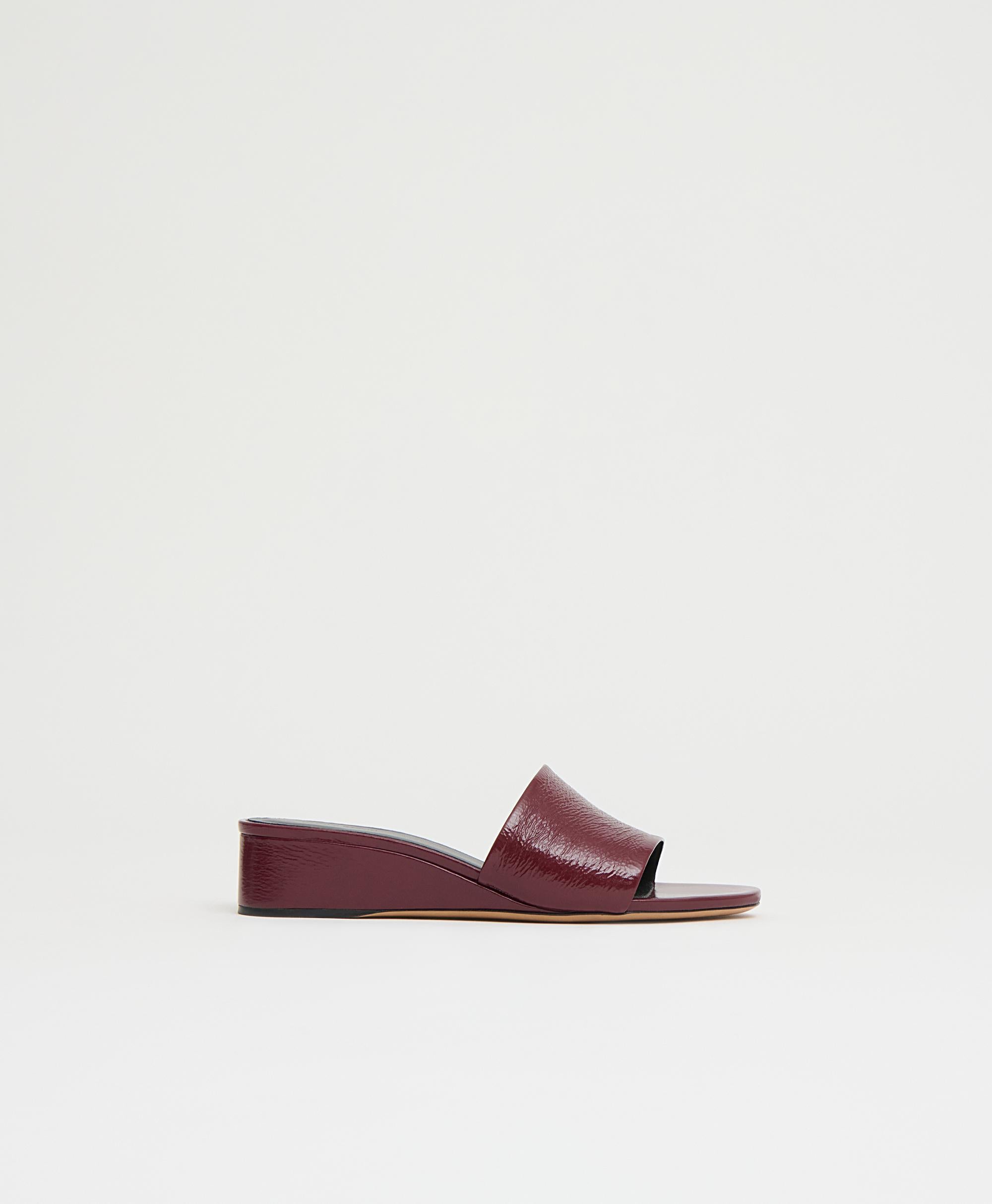 Mansurgavriel Zeppa Slide - Claret Naplak