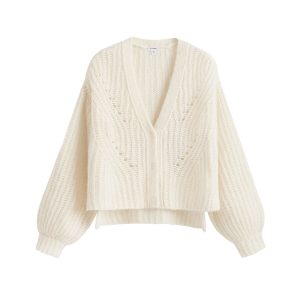 Cuyana Alpaca Wool Cropped Cardigan