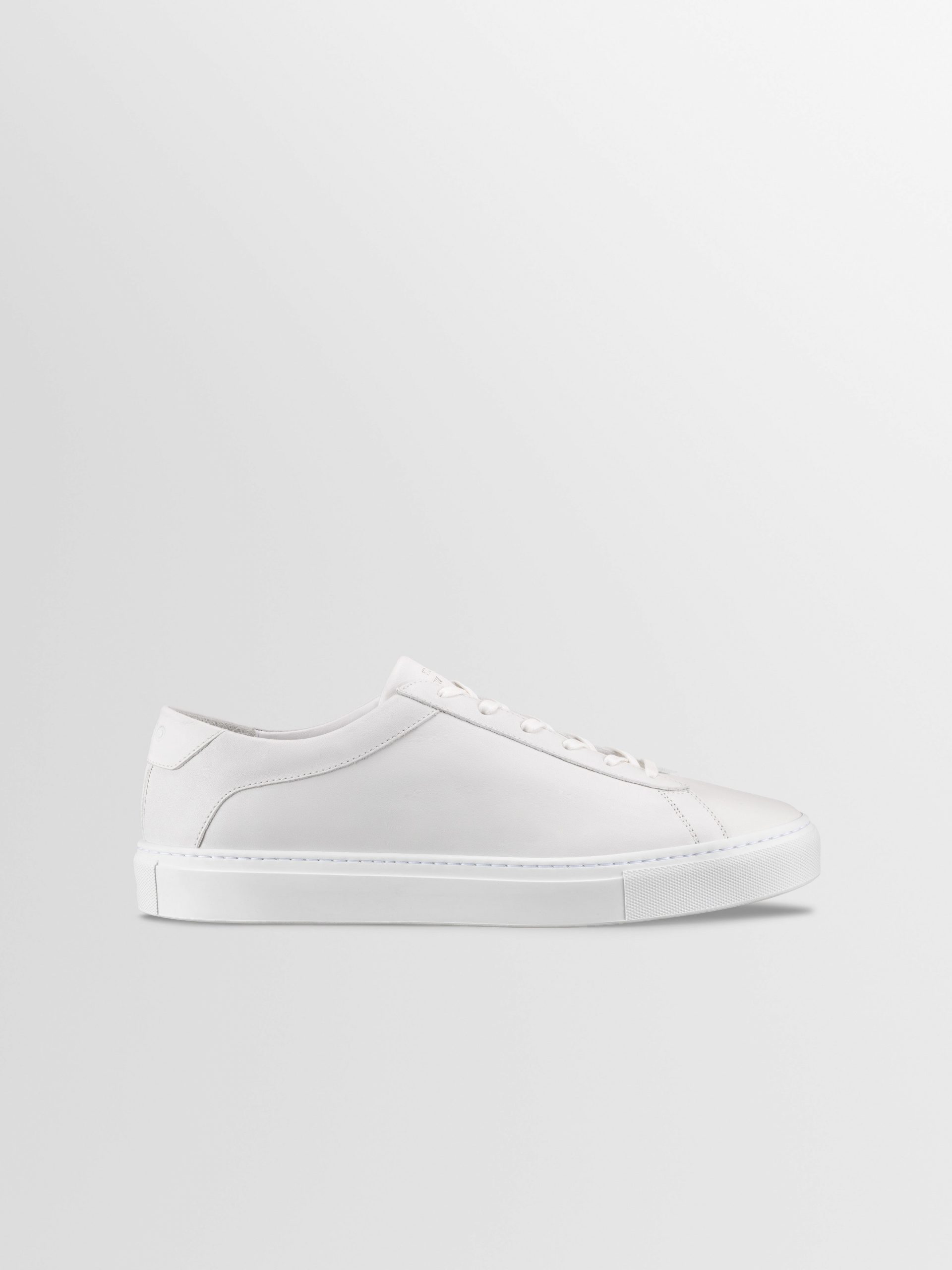 Koio Capri Leather Sneaker in Triple White Rose Anvil