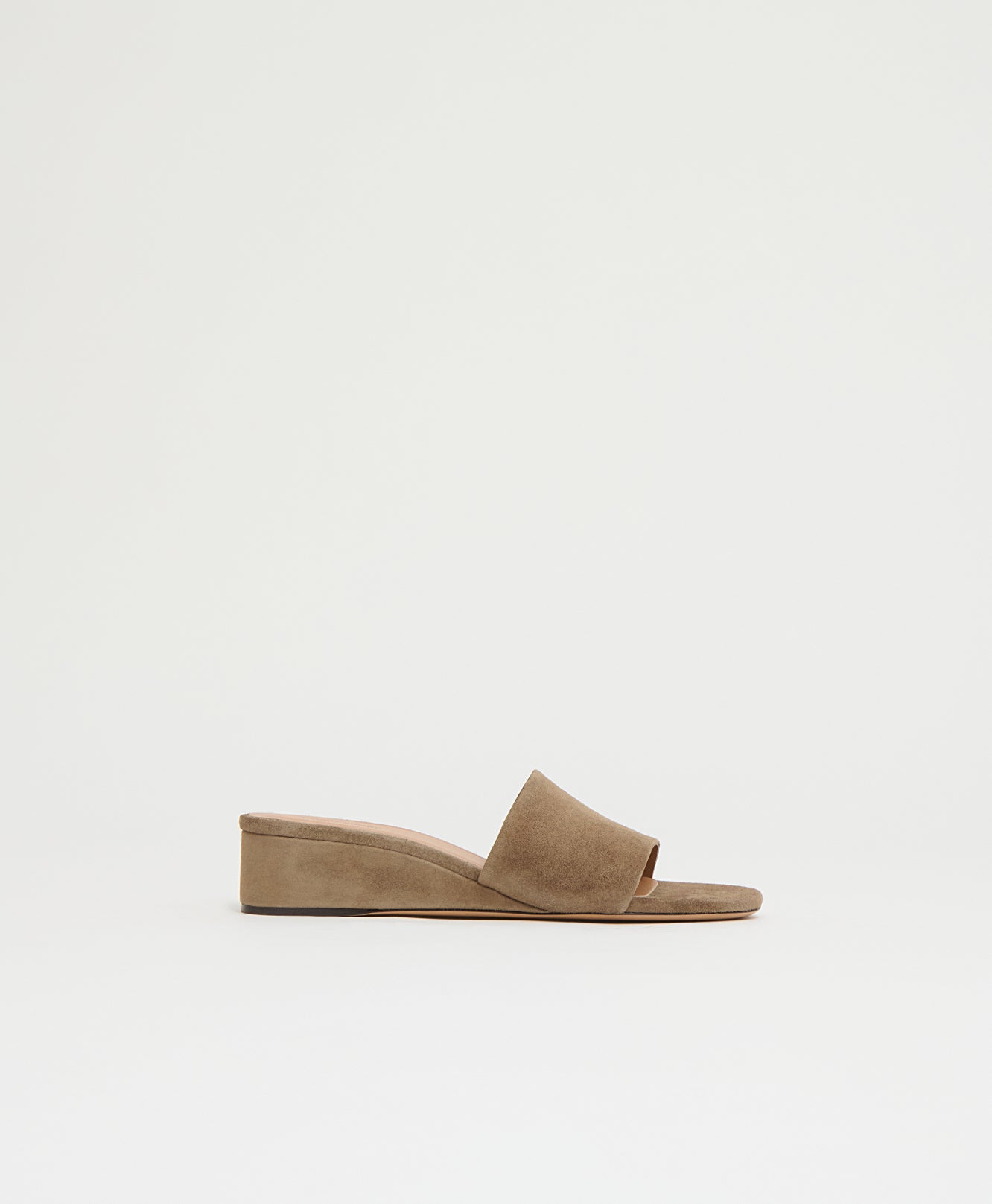 Mansurgavriel Zeppa Slide - Anise Suede