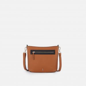 Behno ELIZABETH CROSSBODY COMBO TAN/BLACK