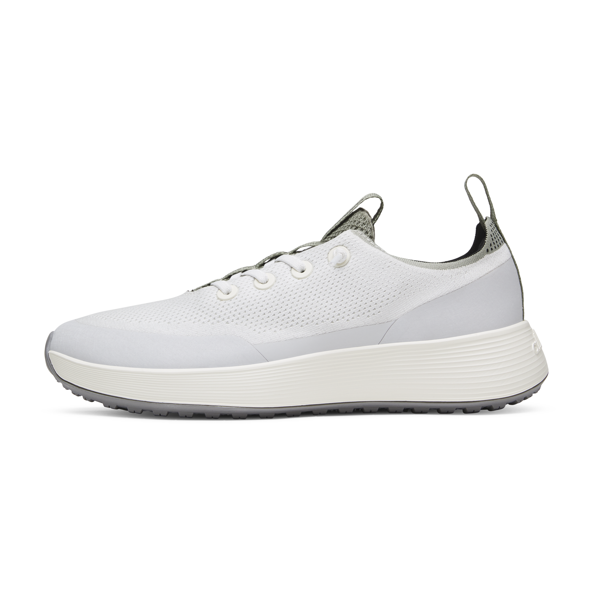Allbirds Men's Tree Runner Go - Utility - Blizzard/Hazy Pine (Natural White Sole)
