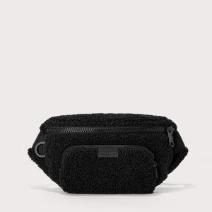 Dagnedover Jax Large Fanny Pack in Onyx Shearling