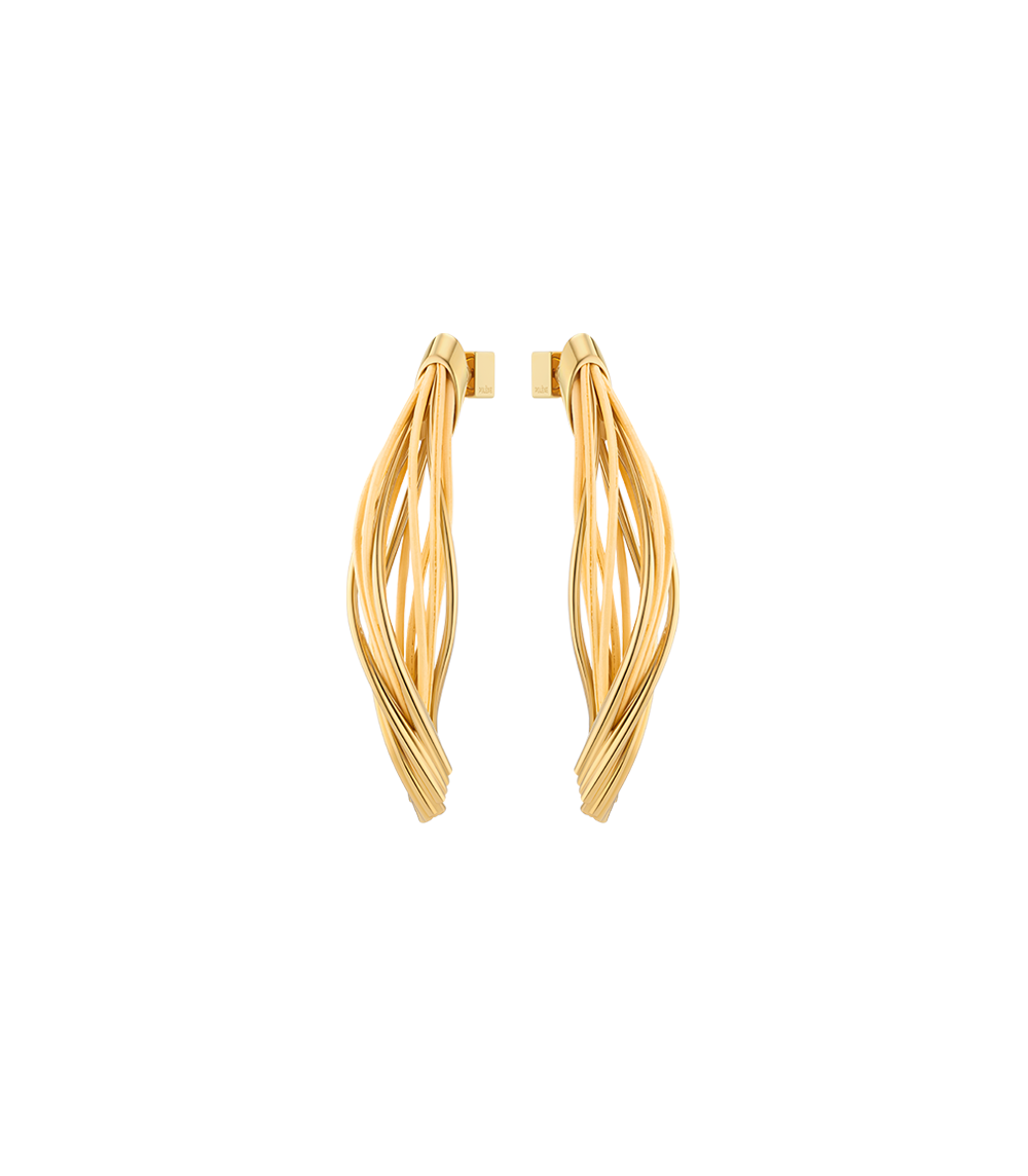 Polene Paris Boucles d’oreilles pendantes Rozo - Rotin