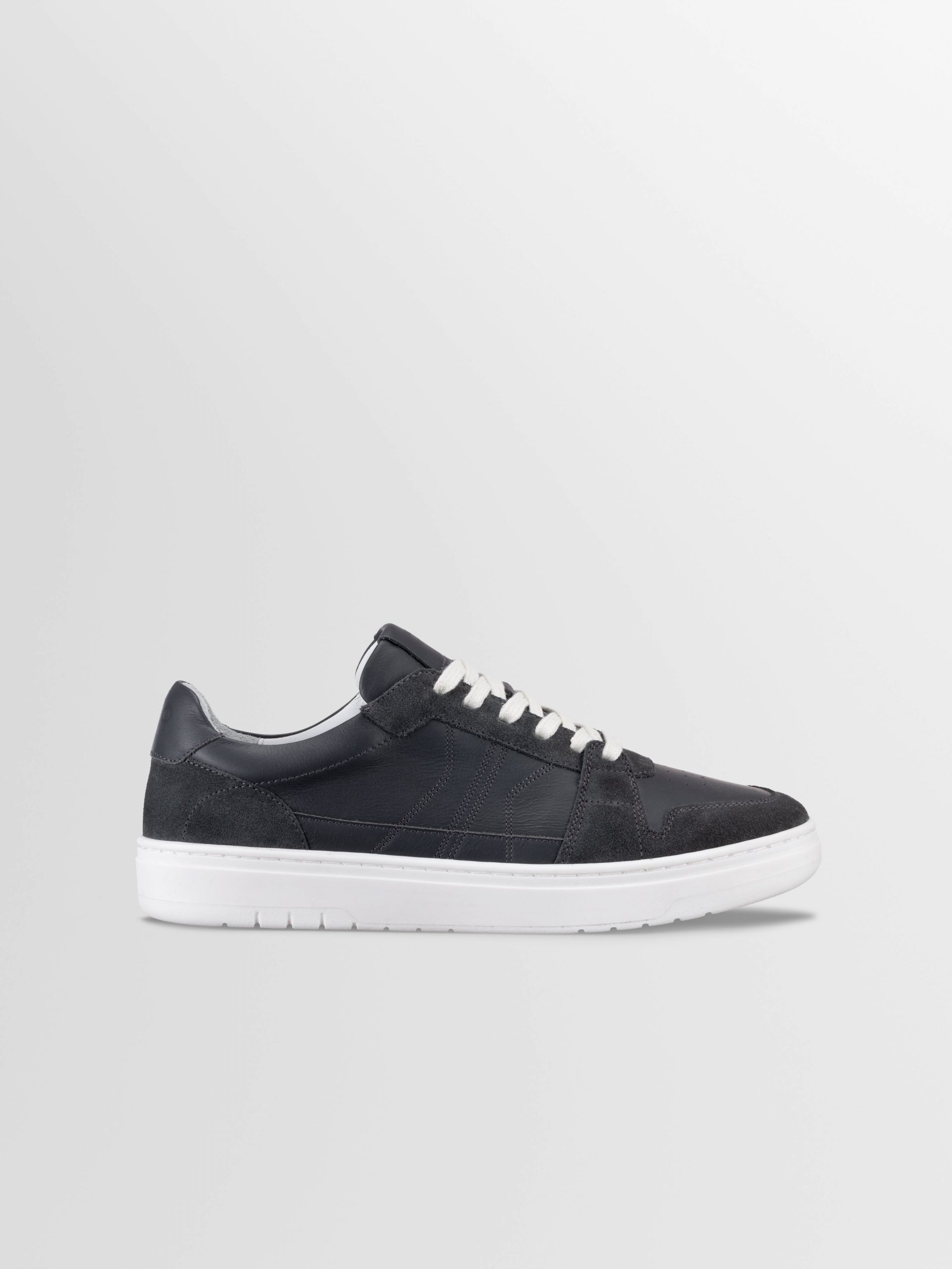 Koio Carrara Suede Sneaker in Basalt