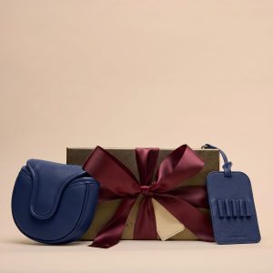 Leatherology Golf Putter Gift Set Navy Blue