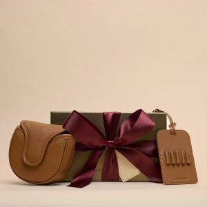Leatherology Golf Putter Gift Set Cognac