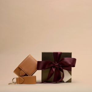 Leatherology Watch + Key Gift Set Cognac