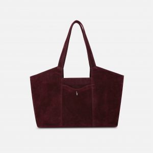 Behno MELINA TOTE SUEDE BURGUNDY