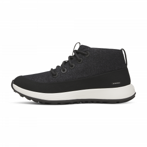 Allbirds Women's Wool Runner NZ Mid Waterproof - Natural Black (Natural White Sole)