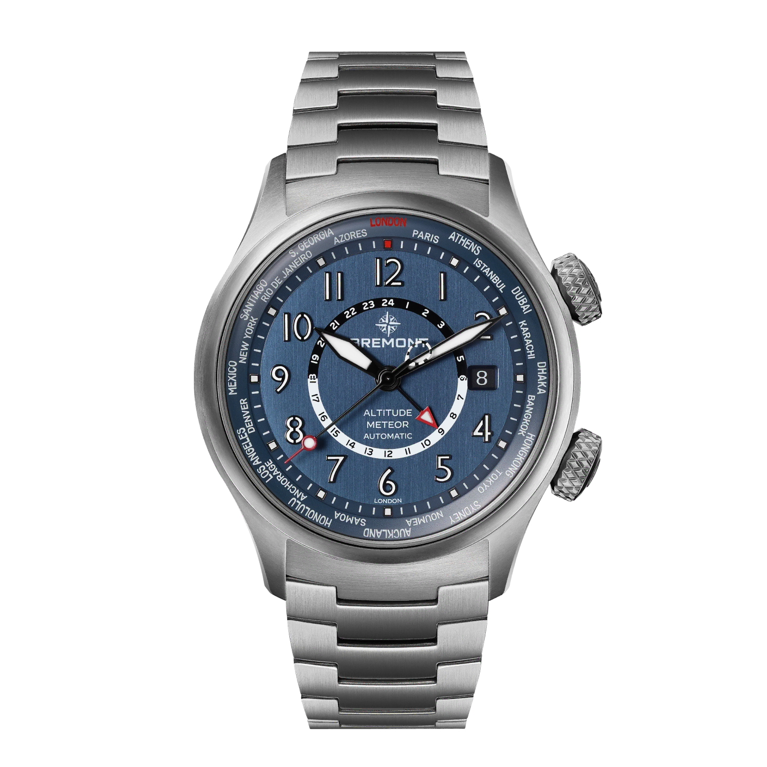 Bremont Altitude MB Meteor Time Zones Blue Dial Bracelet