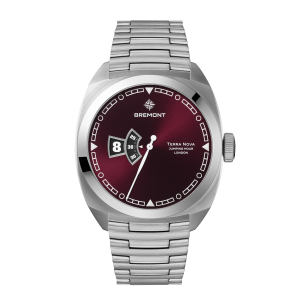 Bremont Terra Nova 40.5mm Jumping Hour Burgundy Bracelet