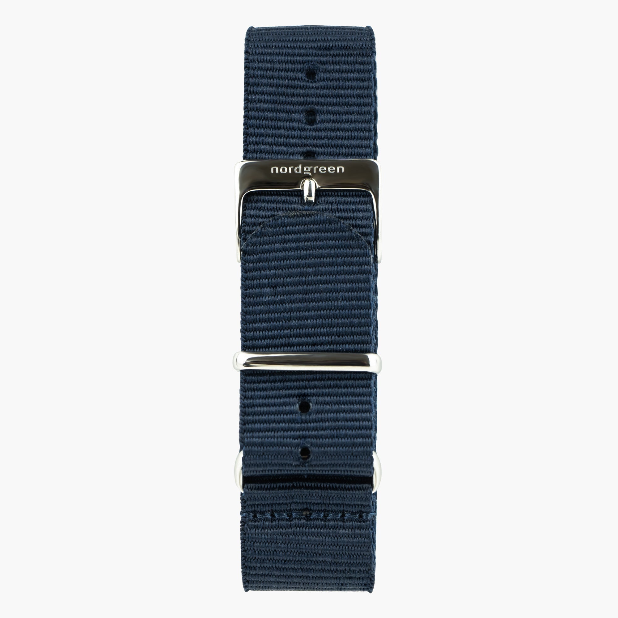 Nordgreen Navy Nylon - Silver