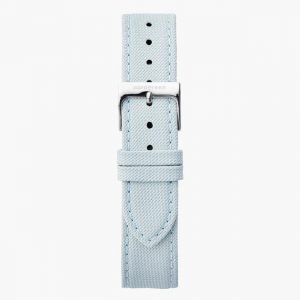 Nordgreen Light Blue Nylon - Silver