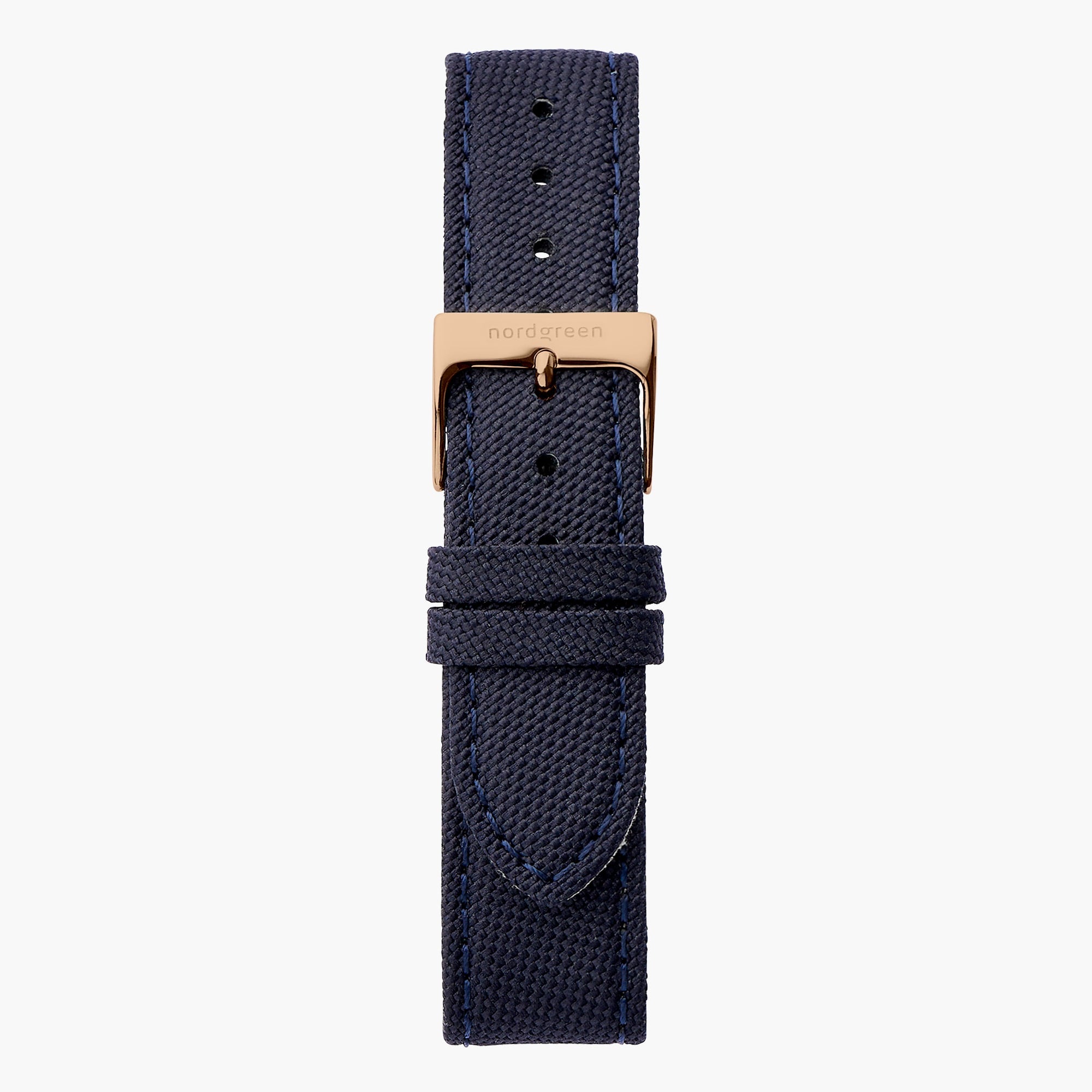 Nordgreen Navy Recycled Nylon - Rose Gold