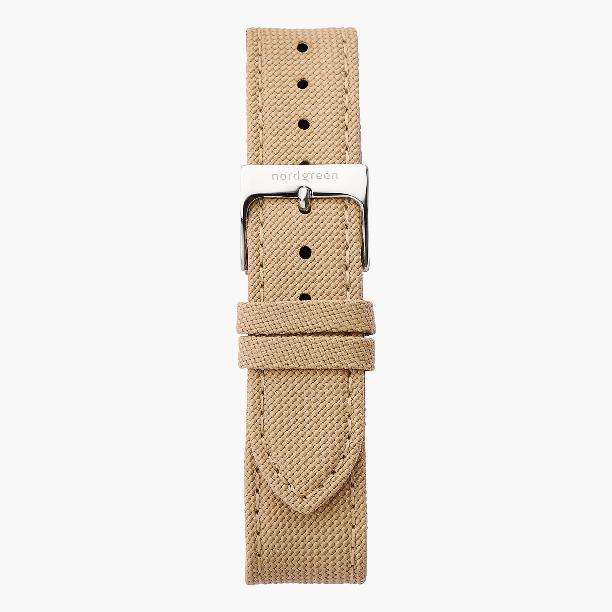 Nordgreen Beige Nylon - Silver