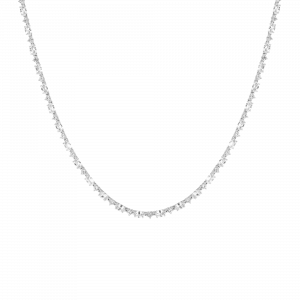 Auratenewyork Lab Grown White Sapphire Marquise & Round Tennis Necklace