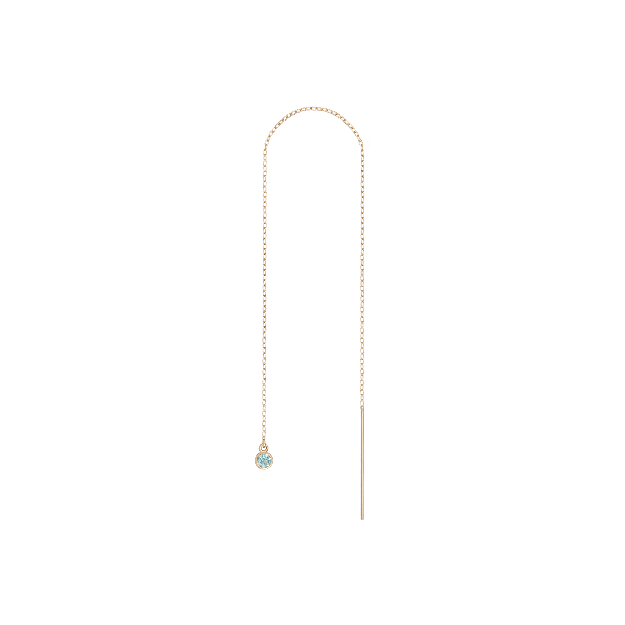 Auratenewyork Birthstone Ear Chain Threader