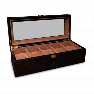 Original Grain Ebony wood 5 Watch Display