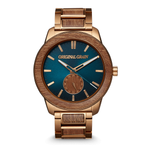 Original Grain Sapele Teal Dial Bronze Barrel 46mm