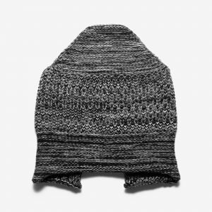 Who Is Jacov COTTON SLIT BEANIE - LIGHT GREY AND BLACK