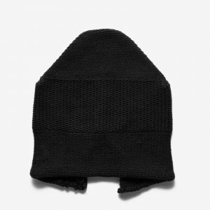 Who Is Jacov COTTON SLIT BEANIE - BLACK