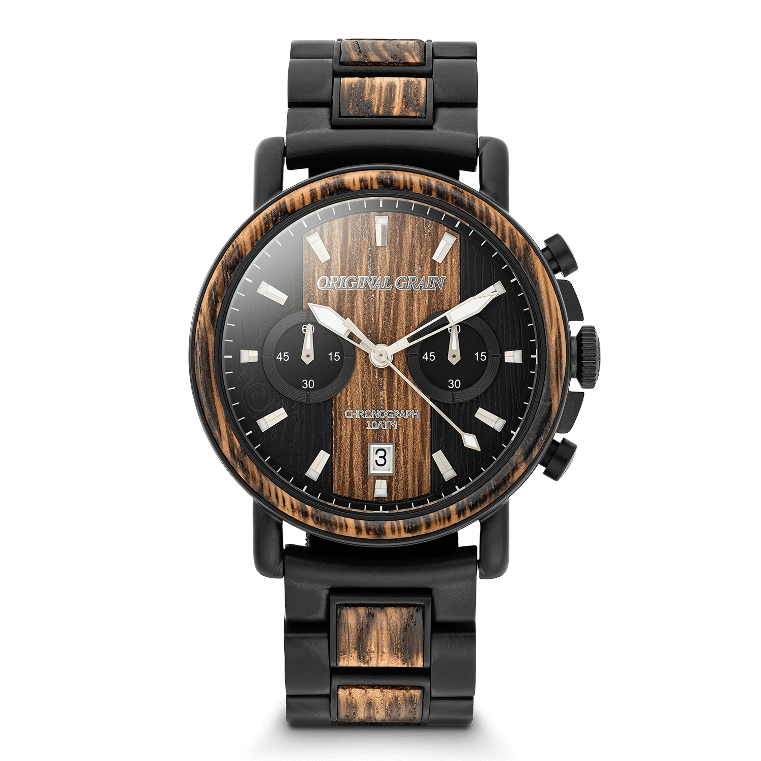 Original Grain Charred Whiskey Black Dial Chrono 44mm