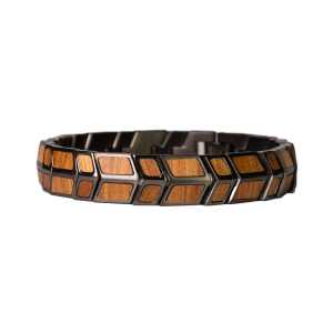 Original Grain Koa Gunmetal Arrow Bracelet