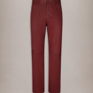 Amiri VINTAGE CUT LEATHER PANT - Brick
