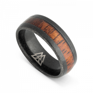 Original Grain Koa Stonewashed Single Barrel Ring