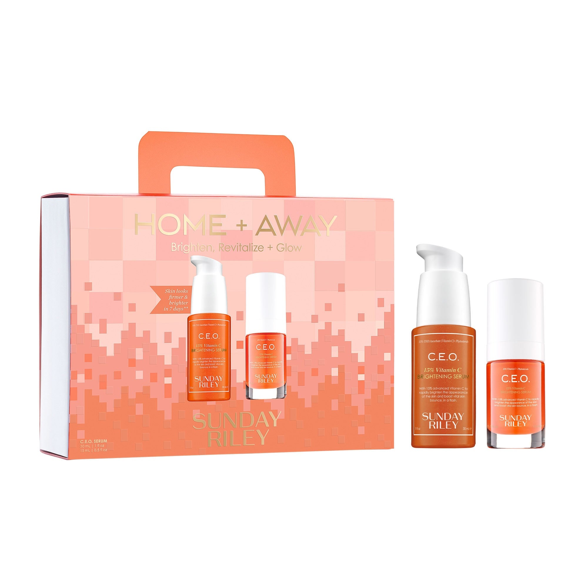 Sunday Riley Home + Away Brighten, Revitalize + Glow