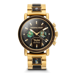 Original Grain Taylor Guitars 18K Gold Mechanical Chrono 44mm
