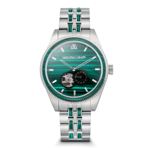 Original Grain Malachite Silver Vintage Automatic 40mm