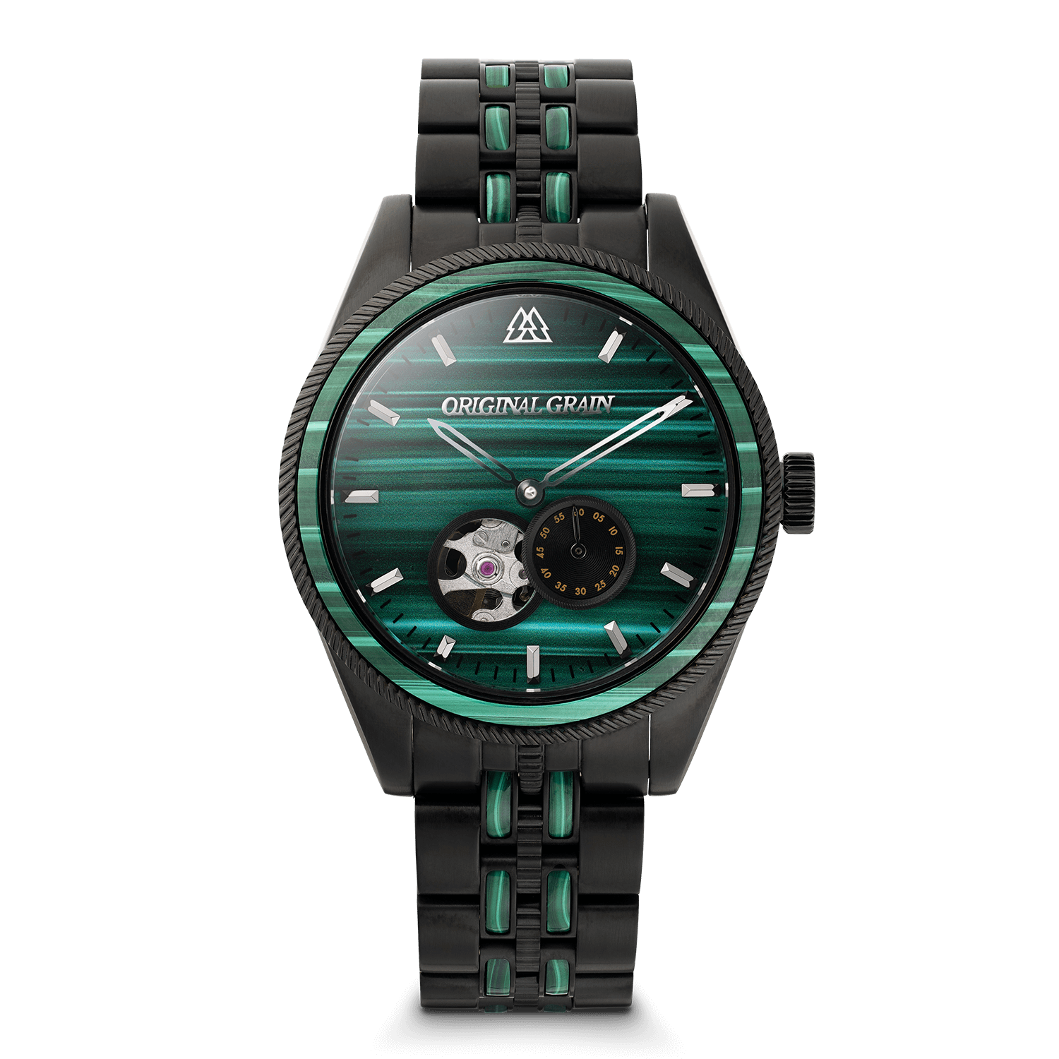 Original Grain Malachite Black Vintage Automatic 40mm