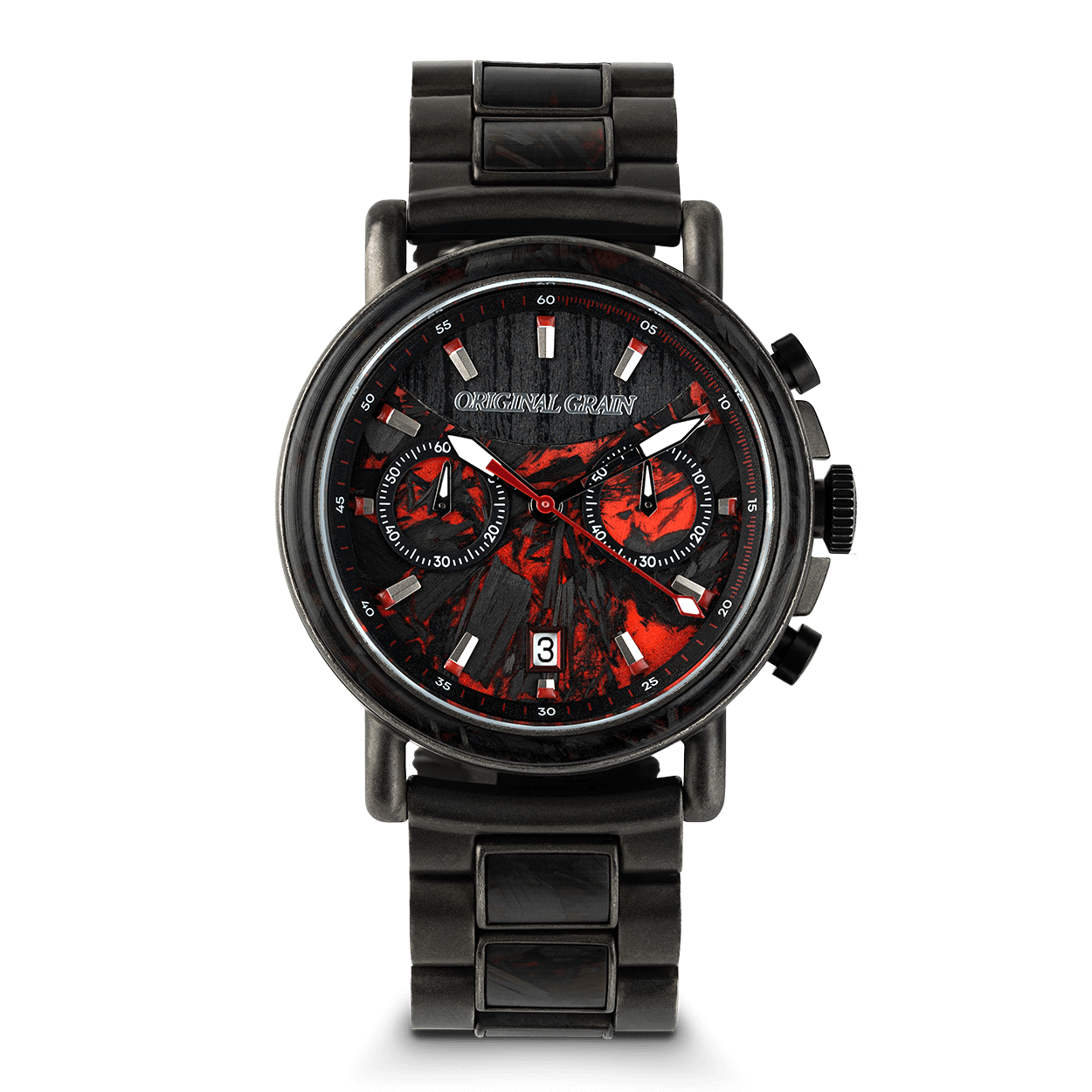 Original Grain Forest Fire Red Chrono 44mm