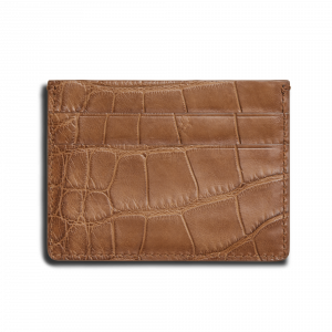Shinola 5 Pocket Card Case - Tan Alligator
